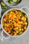 Baked Brussels Sprouts au Gratin